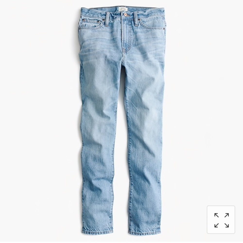NWT JCrew Petite high rise retro straight jeans